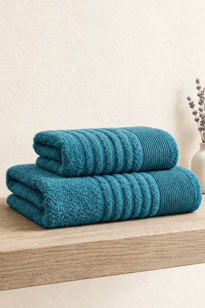 Alya 2-Piece Bath and Head Towel Set | Cotton |