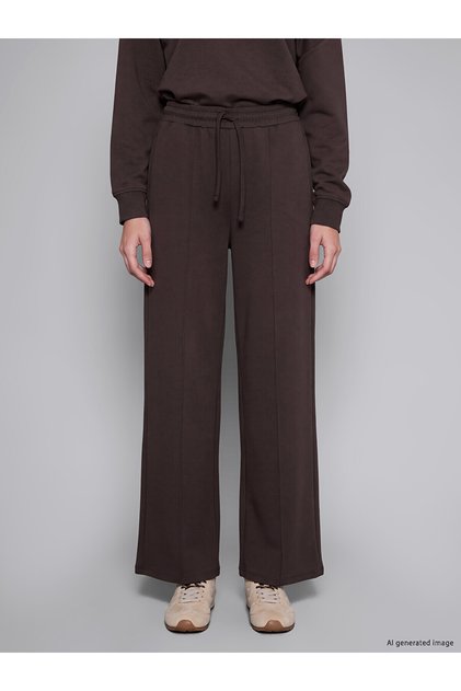 Two Mt Shop Quality Xside Brown Interlock Plain Standard & Regular Women's Sweatpants