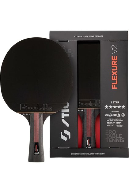 Flexure V2 Table Tennis Bat - 5 Star Table Tennis Wood ITTF Approved STAR5 Surface Ergonomic G
