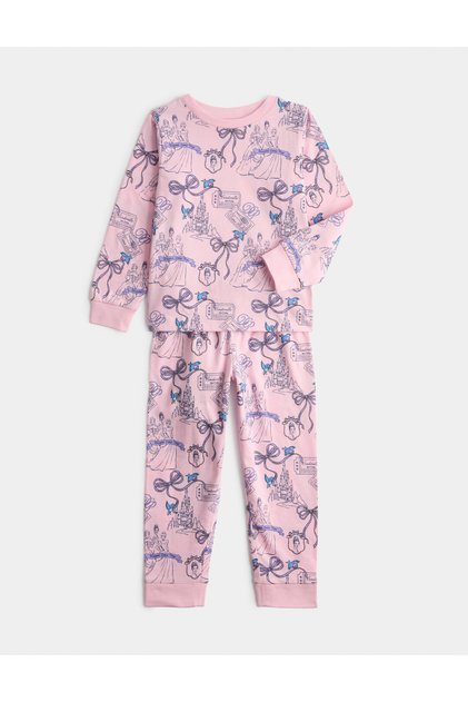 Saf Pamuklu Disney Princess™ Çocuk Pijama Takımı