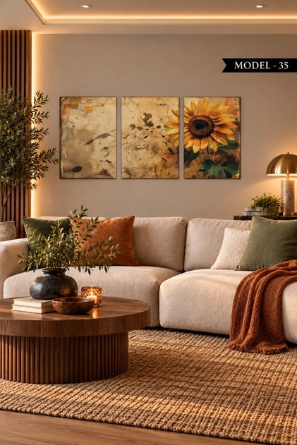 Adhesive Felt Painting - Poster Flower (Model- 35)