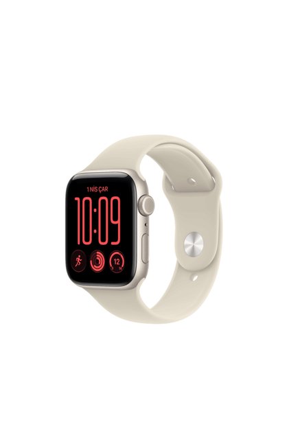 MJLC4TU/A Watch SE 3 GPS + Cellular 40 mm Yıldız Işığı Alüminyum Kasa ve Kum Spor Kordon - S/M