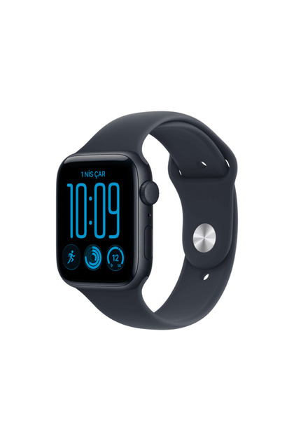 MJL94TU/A Watch SE 3 GPS 44 mm Gece Yarısı Alüminyum Kasa ve Lacivert Spor Kordon - M/L