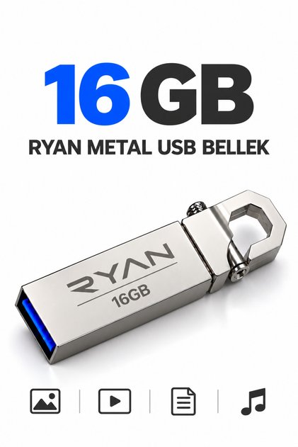 16 Gb USB Flash Memory USB 2.0 Metal Keychain Data Traveler with Keychain