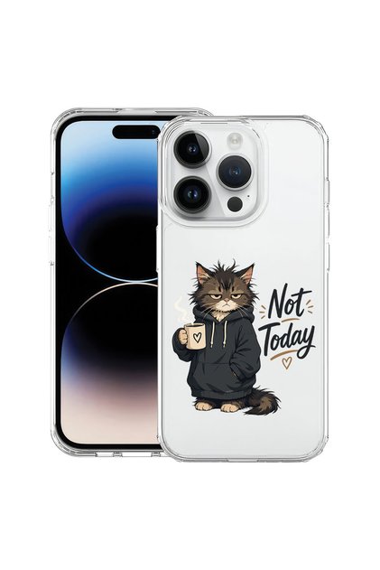 Husă Antișoc pentru Apple iPhone 16 Pro, Cat Life - Not Today, 1828659 AS 2126
