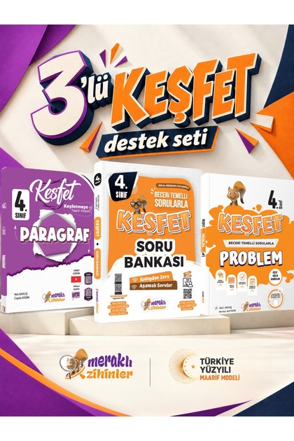 4.SINIF 3 LÜ DESTEK SETİ (SORU BANKASI+PROBLEM+PARAGRAF)