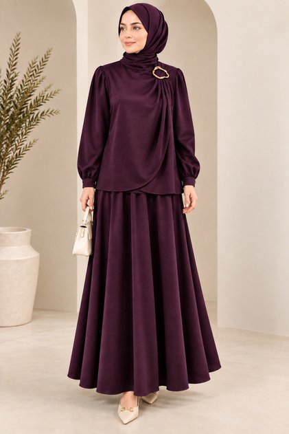 Organized Satin Stylish Skirt Suit