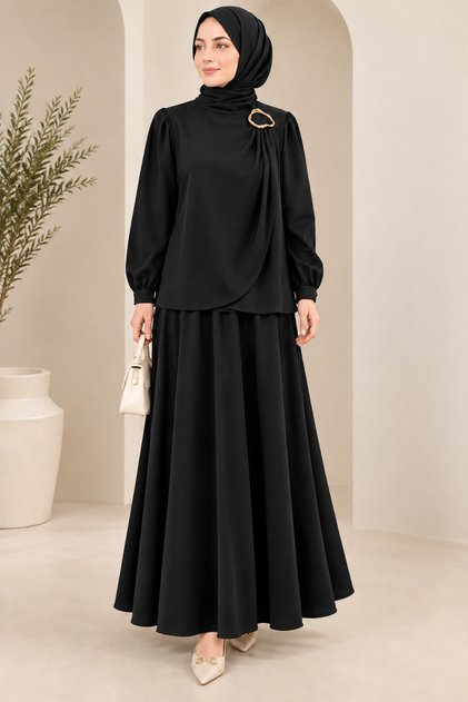 Organized Satin Stylish Skirt Suit