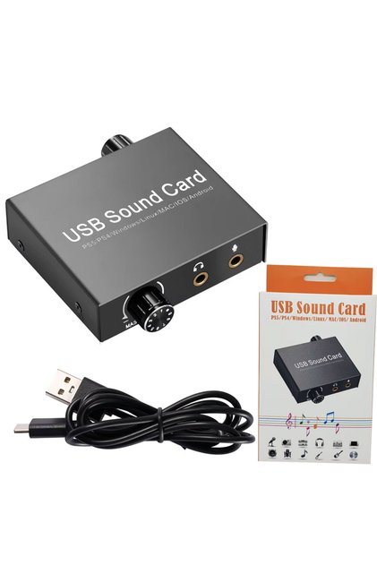Usb sound card playstation uyumlu ses kartı ps4 ps5 uyumlu ses kartı
