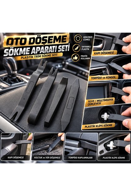 Auto Upholstery Removal Tool Set Plastic Trim Door Panel Clip Removal Kit
