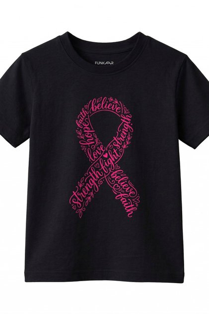 Hope Ribbon Cancer Awareness Kids T-Shirt – 100% Cotton Unisex