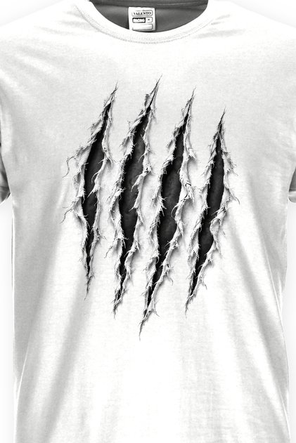 Tricou Halloween Unisex cu aspect rupt – Efect de tricou rupt, 100% Bumbac