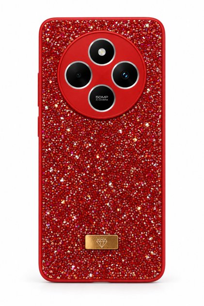 Redmi 14C 4G Uyumlu Işıltılı Taşlı Premium Telefon Kılıfı