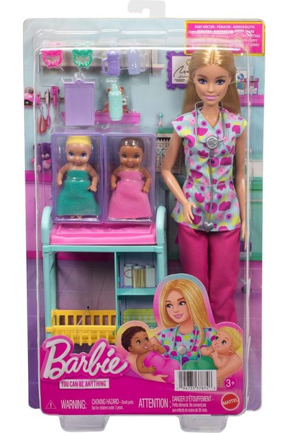Careers Baby Doctor Playset with Blonde Fashion Doll