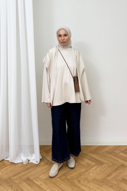 Şal Detaylı Tunik 3-4585