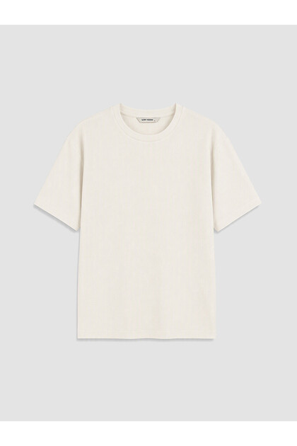 Tricou pentru bărbați cu guler rotund