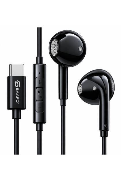 SF0355 Type-C Single Headset with Microphone & In-Line Volume Control