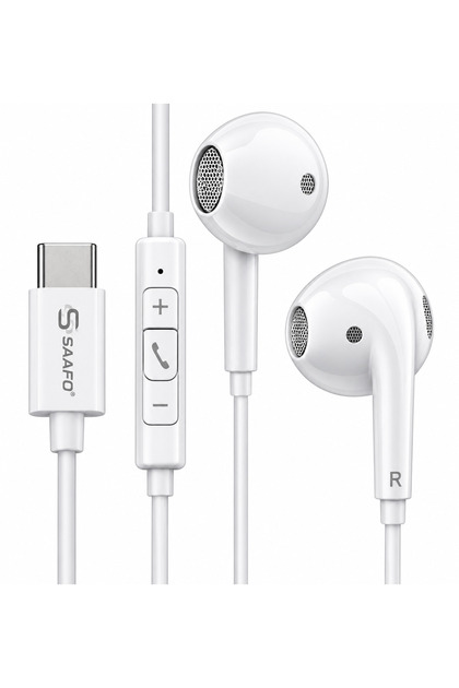SF0355 Type-C Single Headset with Microphone & In-Line Volume Control
