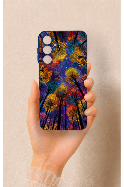 Samsung A16 Compatible Colorful Sky Pattern Silicone Case