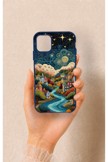 iPhone 11 Compatible Night Tale Patterned Silicone Case