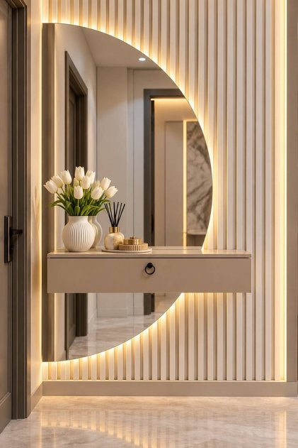 Modern Duvar Tipi Dresuar – Aşağı Açılır Kapaklı Dekoratif Dolap %100 mdf (70x27x20)