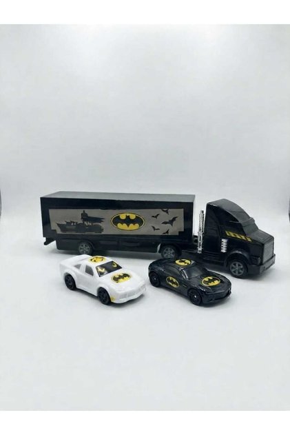 Licensed Batman Truck and 2-Piece Race Car Play Set + Toy Car Set with Batman Figure (Ages 3+)