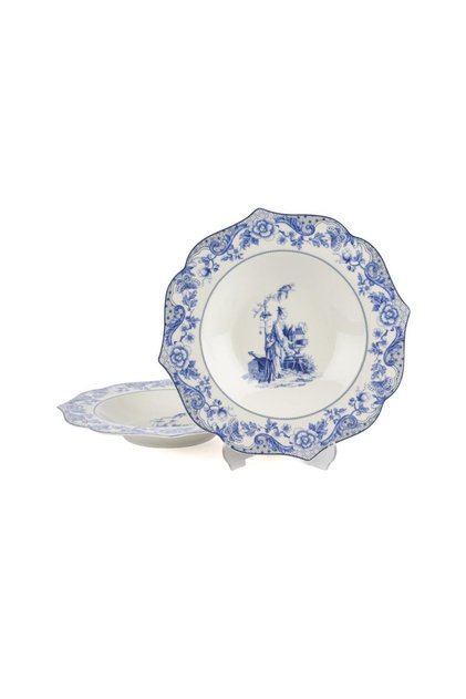 Blue Garden 2-Piece Dinner Plate 24cm