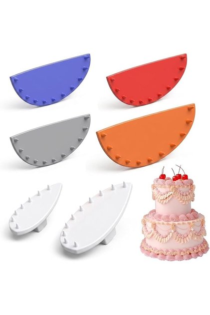 6 Piece Cake Decorating Arch Guide Set – Practical Baking Swag Ruler for Piping Positioning, Multipl