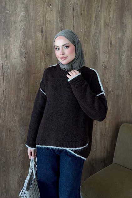 Rimas Felt Sweater Brown