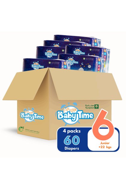 Baby Time Diaper Size 6 - Small Carton - 60 Diapers