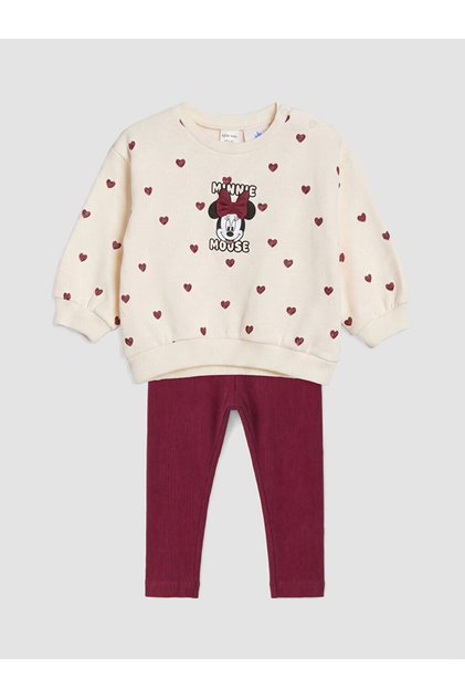 Set imprimat pentru fetițe Minnie Mouse
