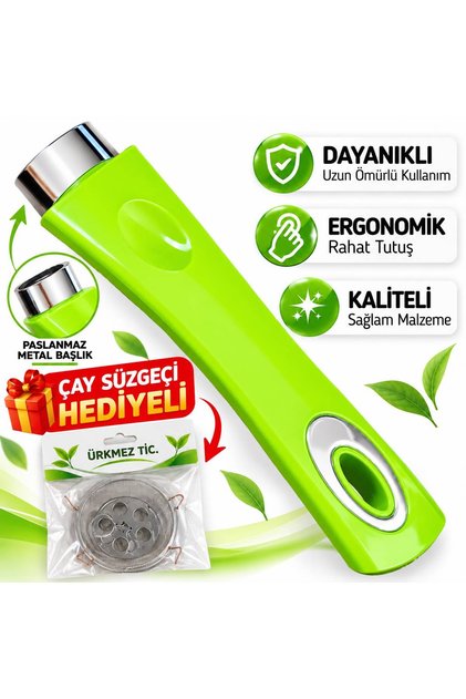 Tüm Markalarla Uyumlu Tava Sapı Kulpu yeşil+ çay süzgeci hediye