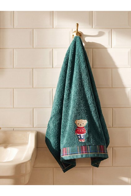 Quality Pieces from Çelebi Store Cute Teddy Bear Embroidered Face Towel 50X80