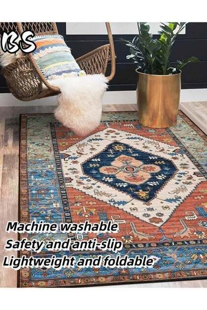 140x200cm Bohemian Vintage Style Indoor Living Room/Outdoor Camping Blanket | Washable, Durable, No
