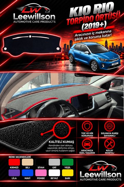 Kia Rio (2019+) Dashboard Protection Protective Cover Mat Cover Chest Panel