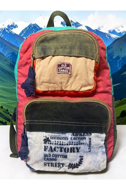 Quality Single Compartment Vintage Casual Design Daily Backpack Travel School Travel Bag 27 cm X 40 cm
