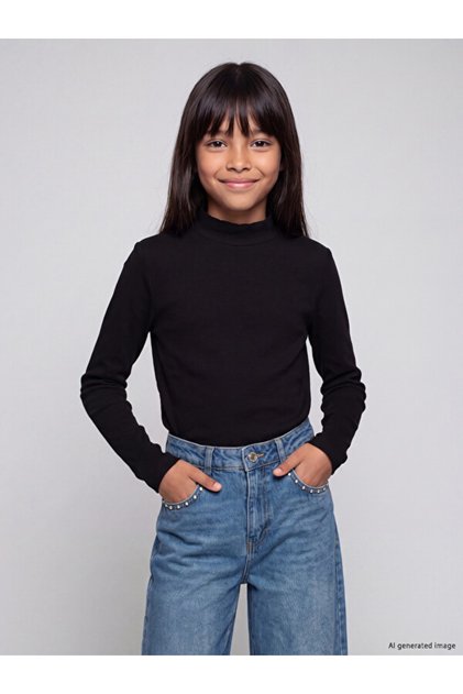 Esvab • Modern & Distinctive Fisherman Roba Collar Girls' T-Shirt