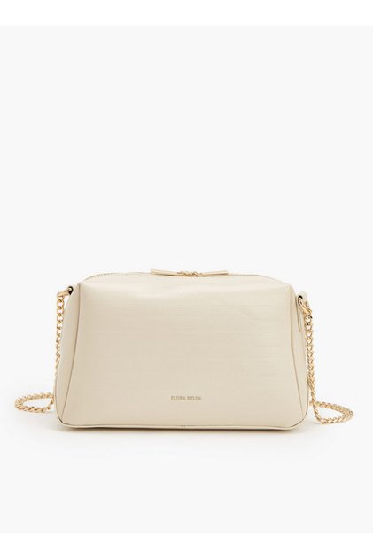 Textured Crossbody Bag with Chain Strap