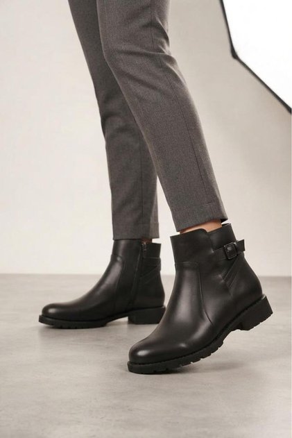 Ps-60350 Women's Genuine Leather Daily Boots