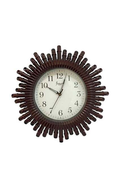 Clock Round Wall Clock for Home, Living Room and Office Flute Design