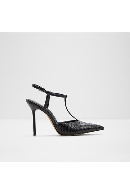 Leonniah Ladies Black Heeled Sandals