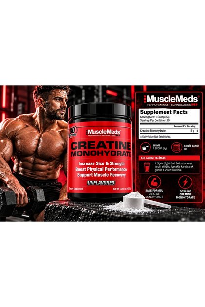 Creatine Monohidrat 80 Servis - Kreatin Takviyesi