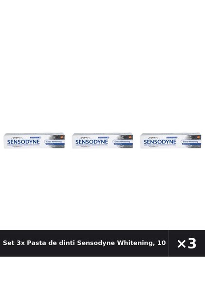 Set 3x Pastă de dinți Whitening, 100 ml