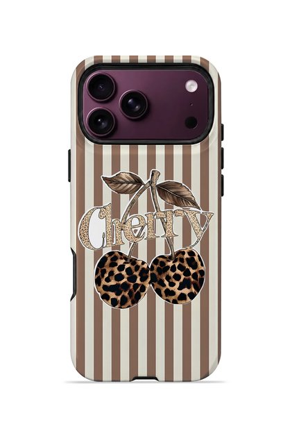 iPhone 18 Pro Max Vorian Double Layer Cherry Leopard Case