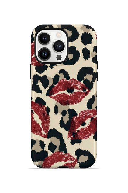 iPhone 13 Pro Max Vorian Double-Layered Case with Leopard Lipstick Stains