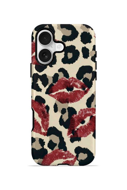 iPhone 17 Vorian Double-Layered Case with Leopard Lipstick Stains