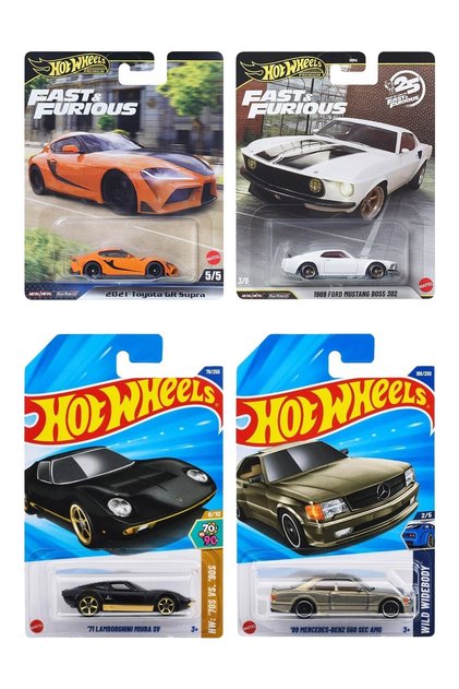 Premium 2'li Set+Uzun Kart 2'li Set Mercedes-Benz 560 Sec+Uzun Kart Lamborghini Muira P40
