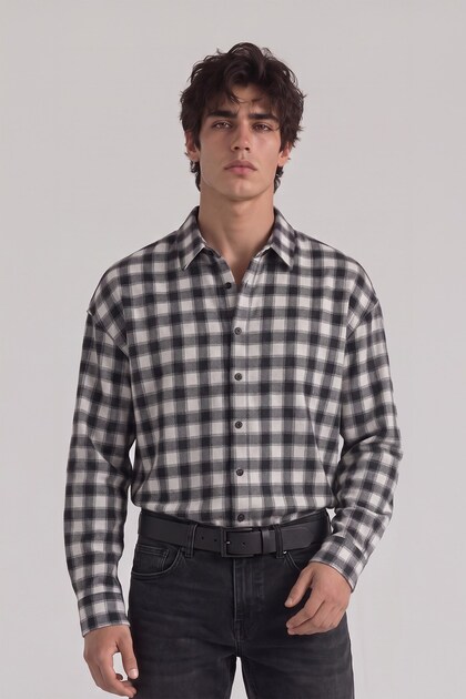 Oversize Plaid Shirt