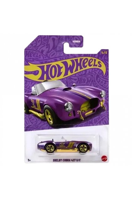Silver Series Shelby Cobra 427 S/C - 57. Year (Hdh54) Purple-Gold 1/64 Diecast Model Car