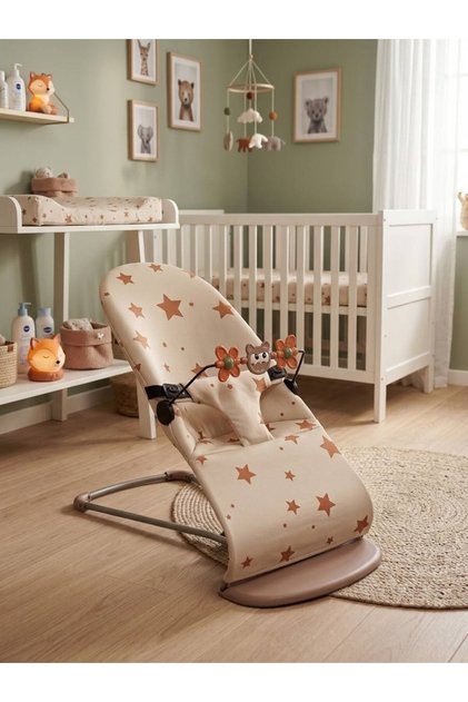 Üç Kademeli Sallanan Ana Kucağı, Katlanabilir, Oyuncaklı PREMIUM